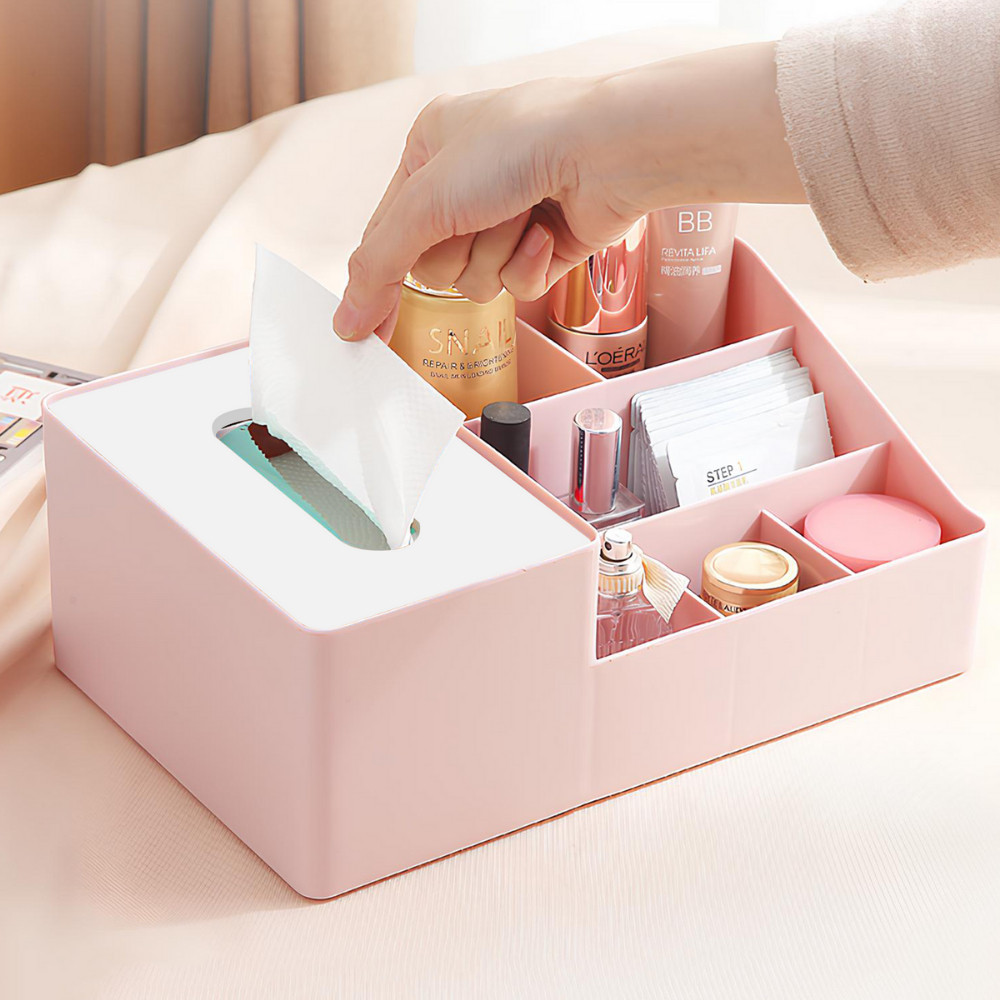 Love Cook  Tempat Tisu & Rak Kosmetik Aesthetic Wadah Organizer Kotak Tissue Lucu Unik Ruang Tamu