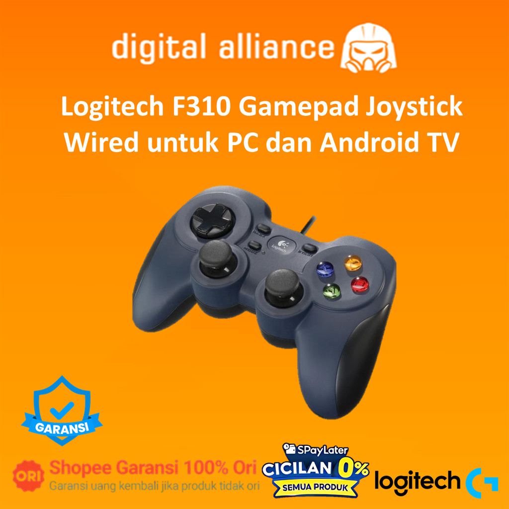 Jual Logitech F310 Gamepad Joystick Wired untuk PC dan Android TV ...