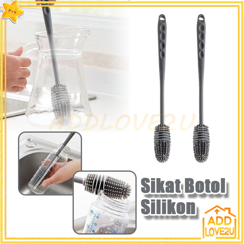 Jual Sikat Botol Gelas Silikon/Sikat Pembersih Botol Silicon/Cleaning ...