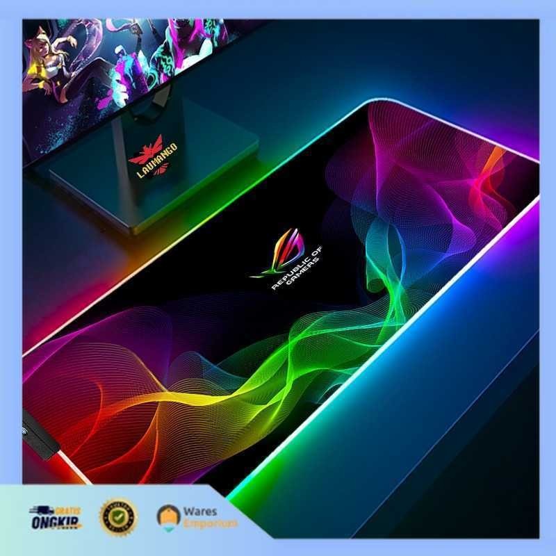 Jual TaffGO ASUS ROG Gaming Mouse Pad Illuminated RGB 800x300x3mm - GMS ...