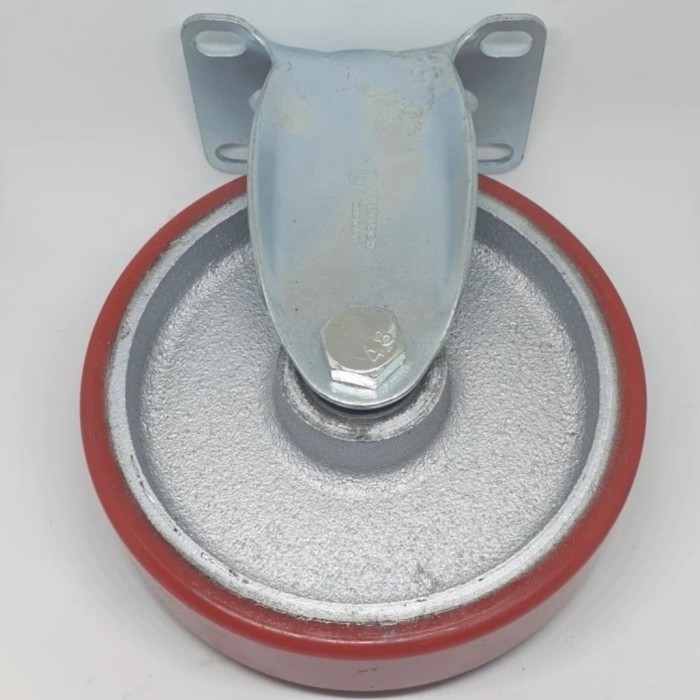 Jual Roda Troli / Caster Wheel / Roda Pu Flat Besi Cor Medium Duty 5 ...
