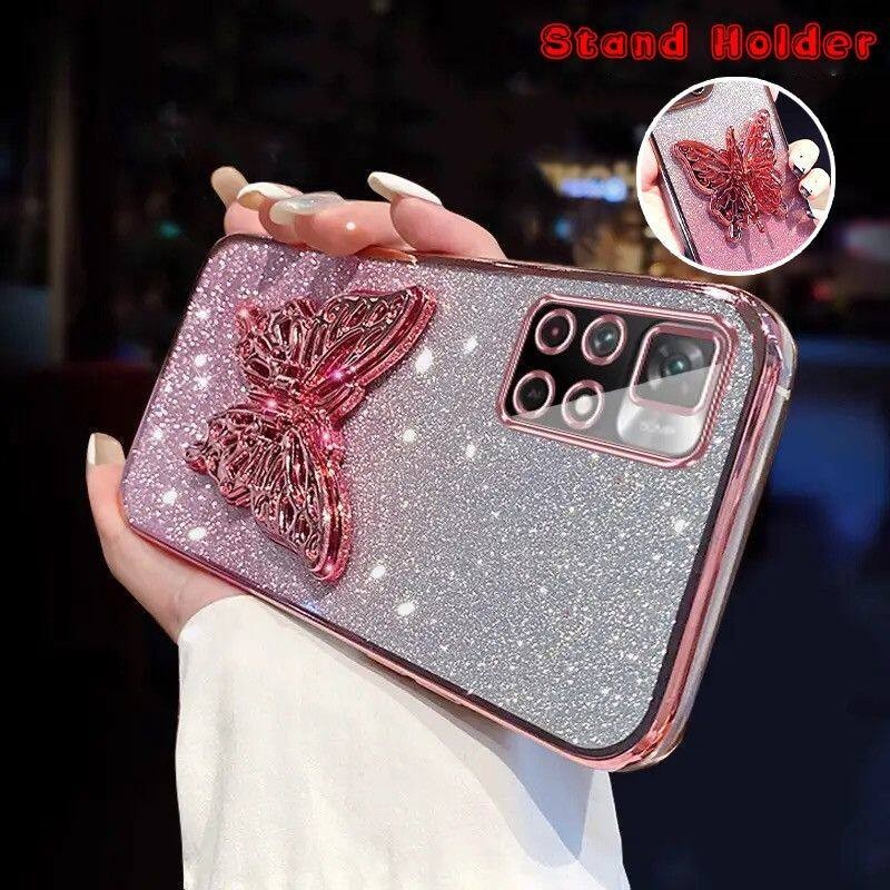 Butterfly Note 10 Glitter Case Glitter Xiaomi Mi Note 10 Lite