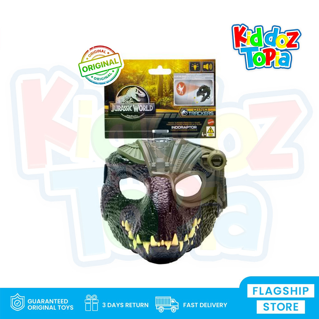 Jual JURASSIC WORLD Track 'n Roar Indoraptor Mask with Tracking Gear ...