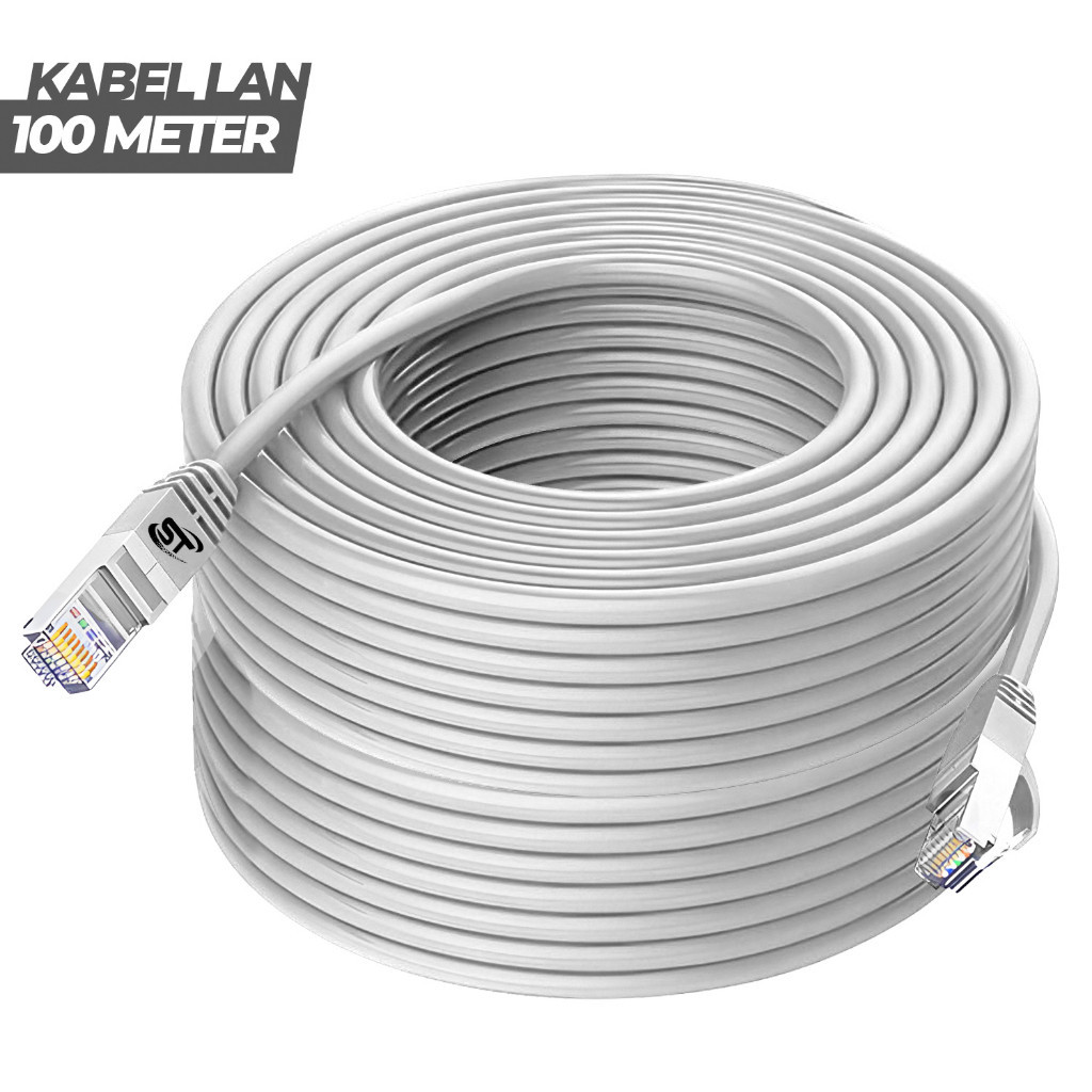 Jual Kabel LAN Outdoor Indoor FTP CAT5 Kabel UTP 100 Meter Pabrikan ...