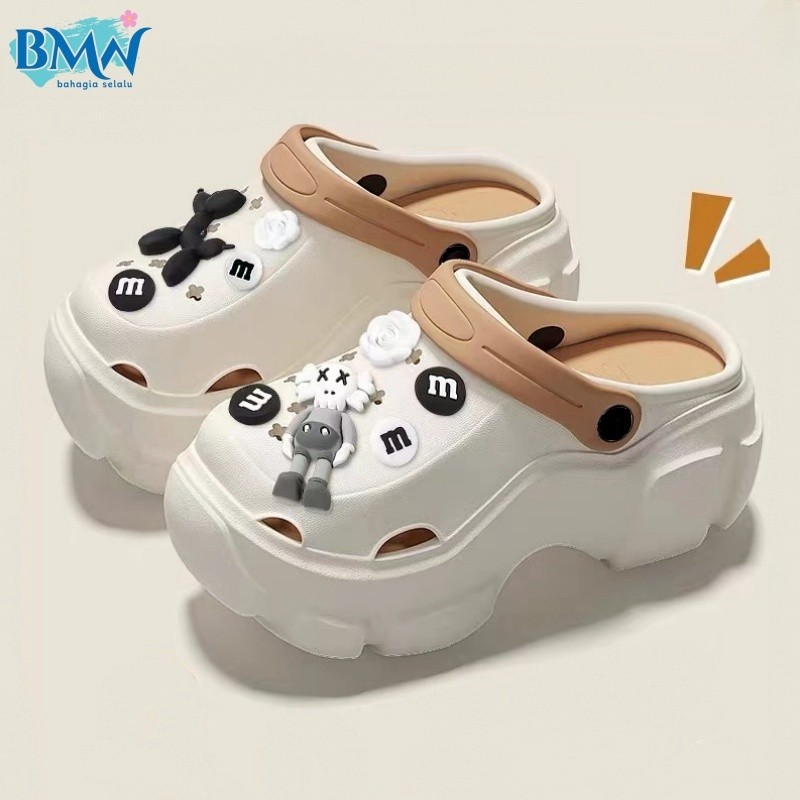 Jual Sandal Wanita Terbaru 2024 Sandal Jelly Sandal Roti DIY Aksesoris ...