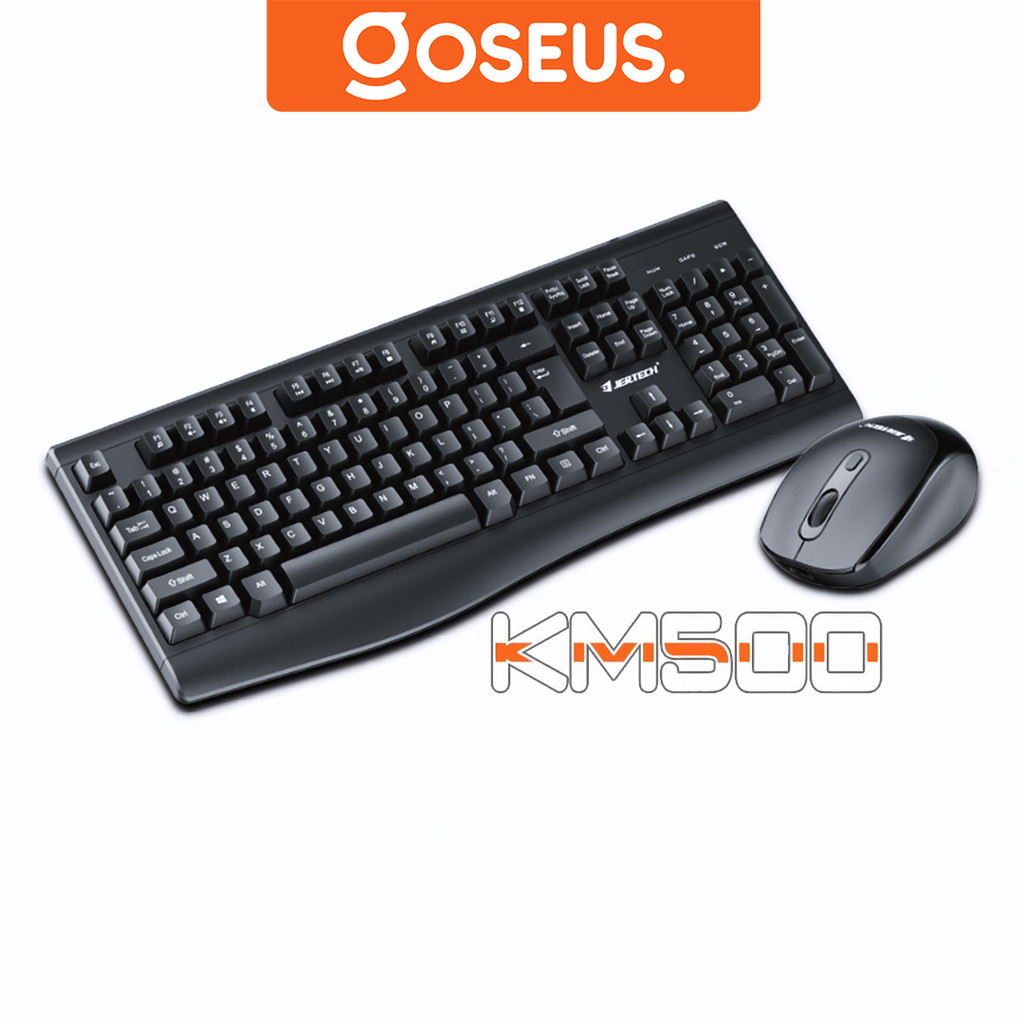 Jual Set Keyboard Wireless Mechanical + Mouse Bluetooth KM500 Jertech ...