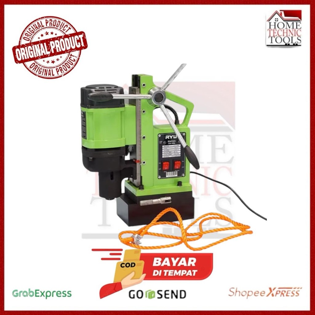 Jual RYU MESIN BOR MAGNET 28mm / MAGNETIC DRILL BOR DUDUK / RMD28 ...