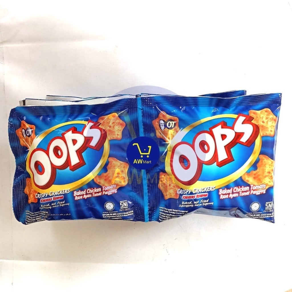 Jual CIKI OOPS RENCENG 12 GRAM ISI 10 SACHET - KRAKERS RENYAH - BIRU ...