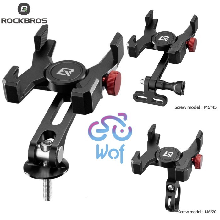 Jual ROCKBROS 25210039 Holder Braket Dudukan Pegangan HP Sepeda Motor ...