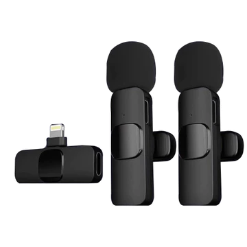 Mikrofon Hp Nirkabel Lavalier Mudah Dipakai Cocok Untuk Sistem Android Klip On Mic Wireless