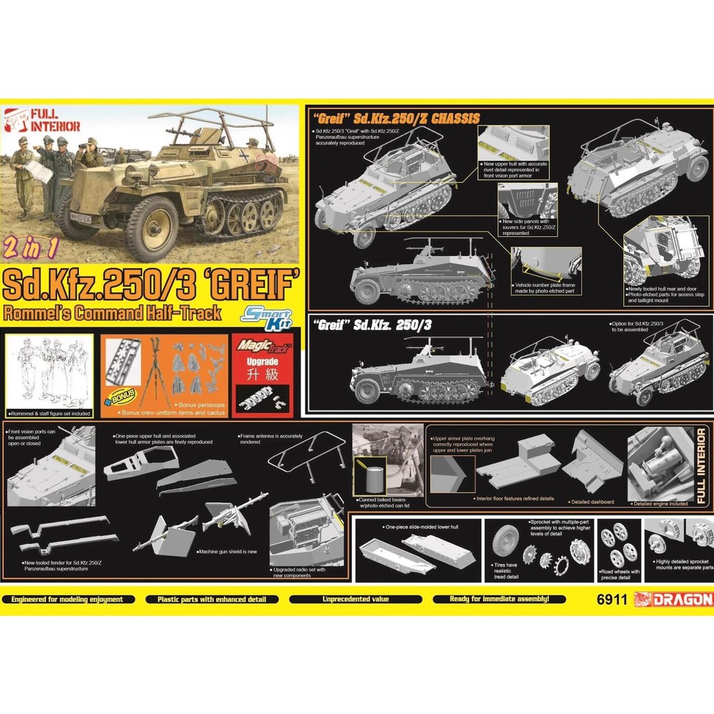 Jual DRAGON 6911 1/35 Sd.Kfz.250/3 'Greif