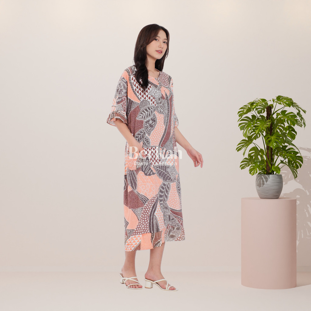 Daster Batik Rayon Busui Kancing Surya Teja 4