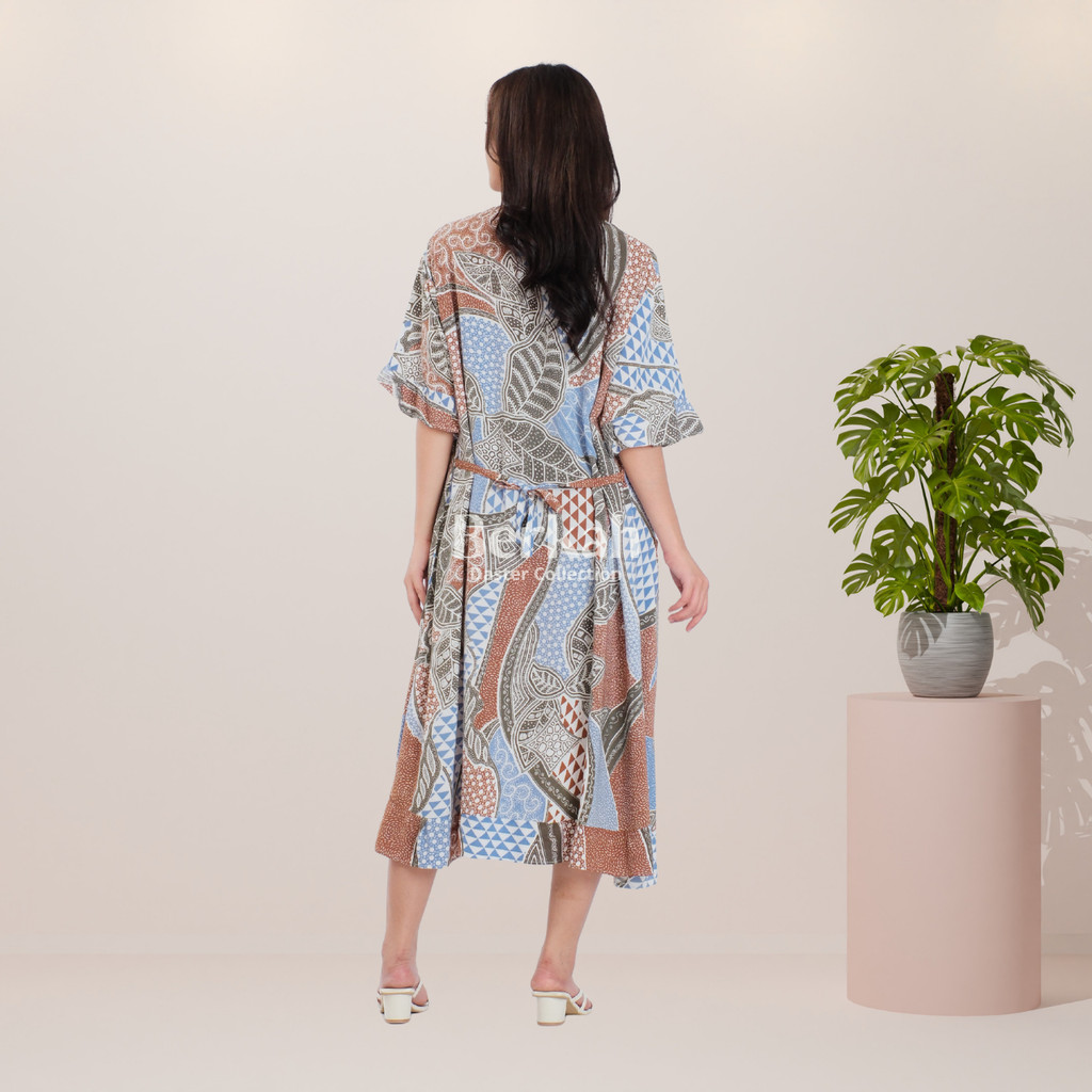 Daster Batik Rayon Busui Kancing Surya Teja 5