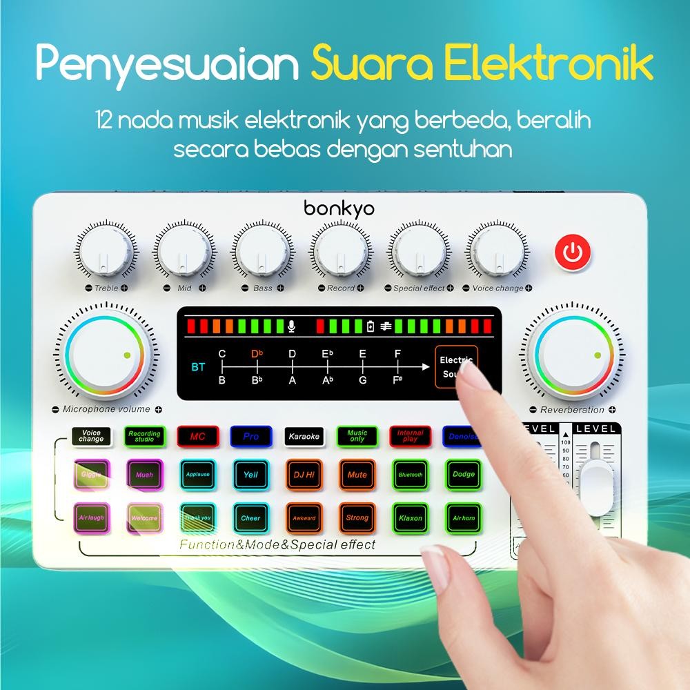 Jual Soundscape bonkyo COD F999X sound card 5V: LED Touchscreen, Efek ...