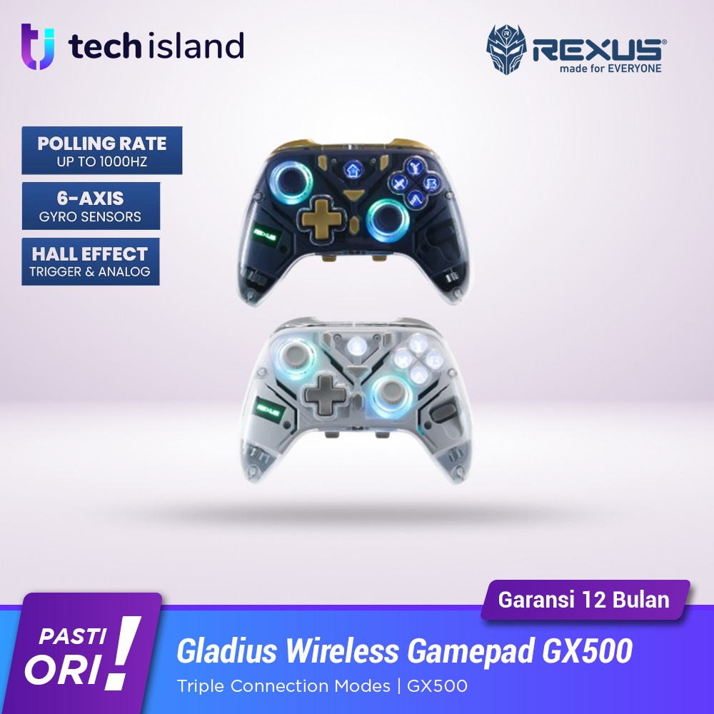 Jual Rexus Gladius GX500 Gamepad Wireless Multiplatform Gaming Joystick ...