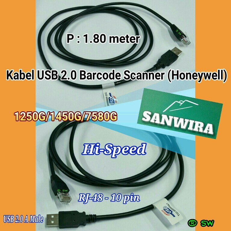 Jual Kabel Barcode Scanner Honeywell 1250G / 1450G / 1900 / HH-660 ...