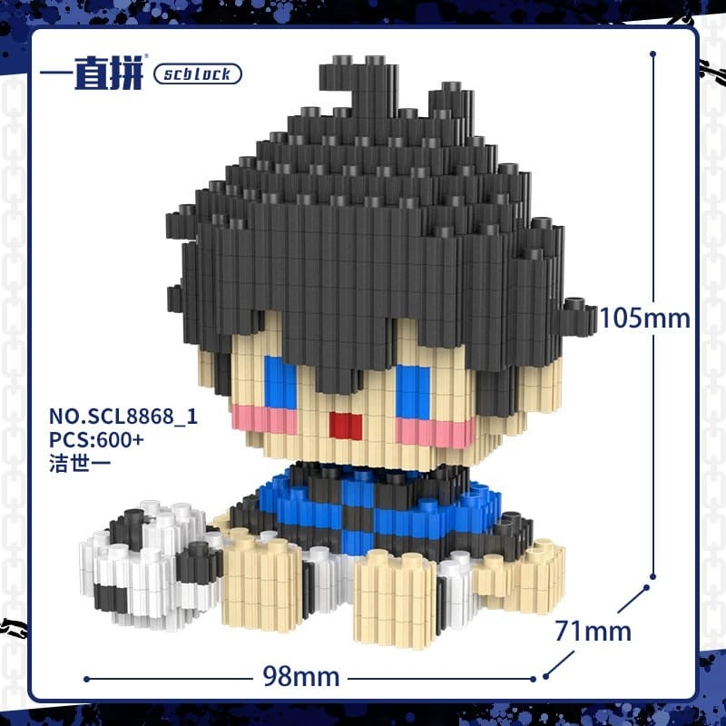 Jual Nano Block blue lock Series Mainan Balok Susun Edukasi Anak DIY ...