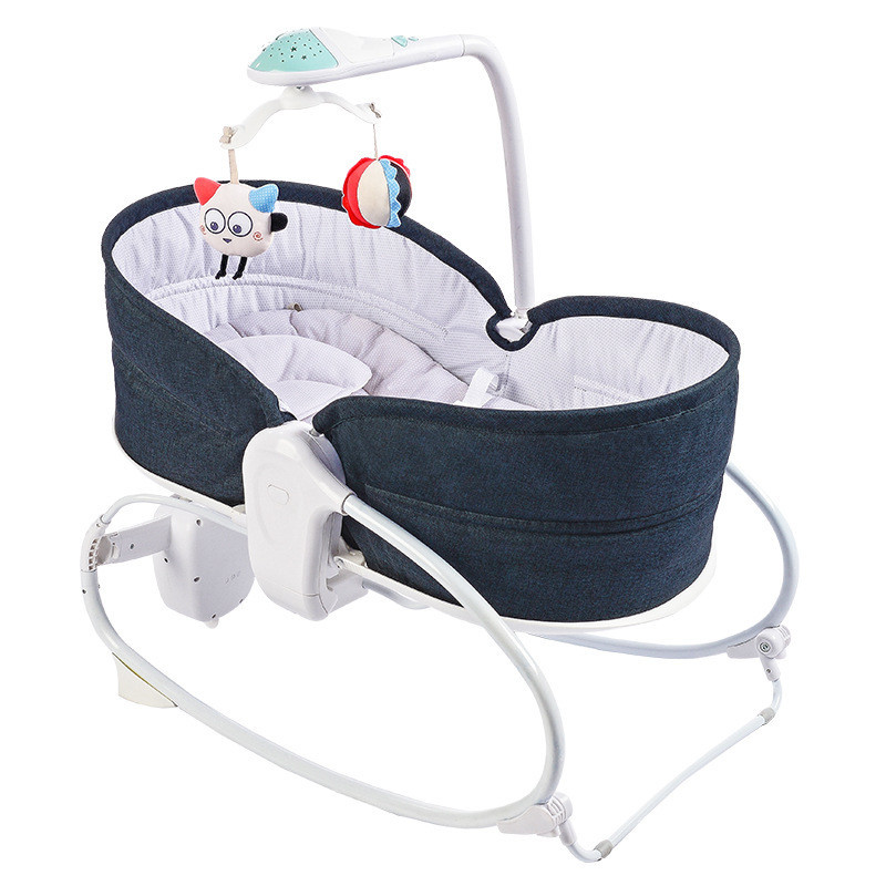 Jual Newborn Automatic Rocking Chair Baby Rocking Bed Electric Sleeping ...