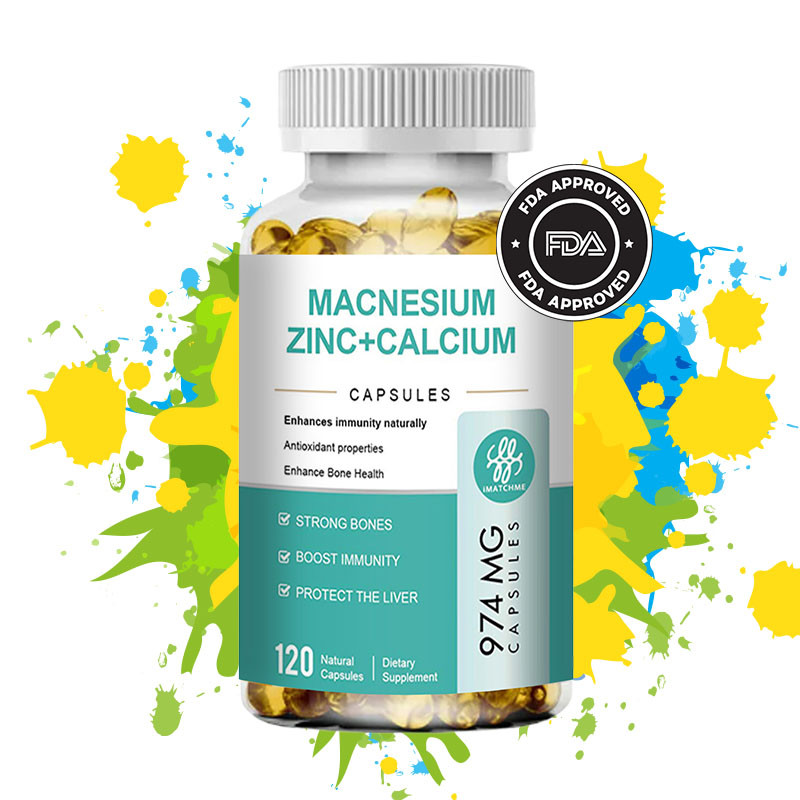 Jual IMATCHME Calcium Magnesium Zinc Capsules Vitamin D3 Supports Bone ...