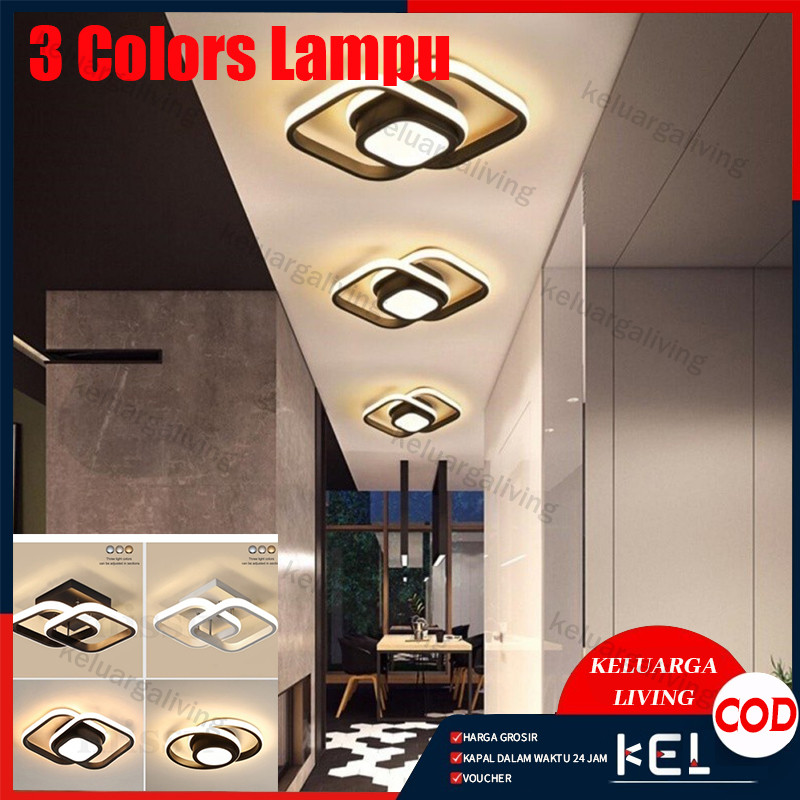 Jual 3 Colors Lampu Plafon LED Ceiling Light Lampu Hias Gantung Rumah ...