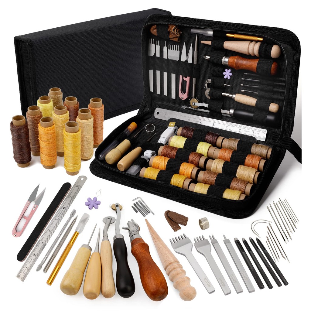 Jual Fenrry Leather Working Tools Leather Stitching Kit Upholstery