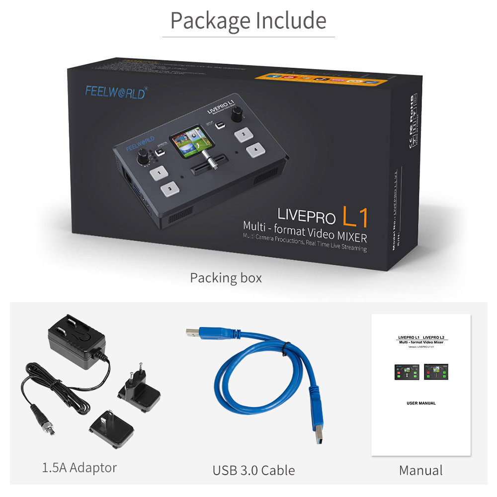 Jual Multi Format Video Mixer Switcher LIVEPRO L1 V1 4xHDMI Inputs ...