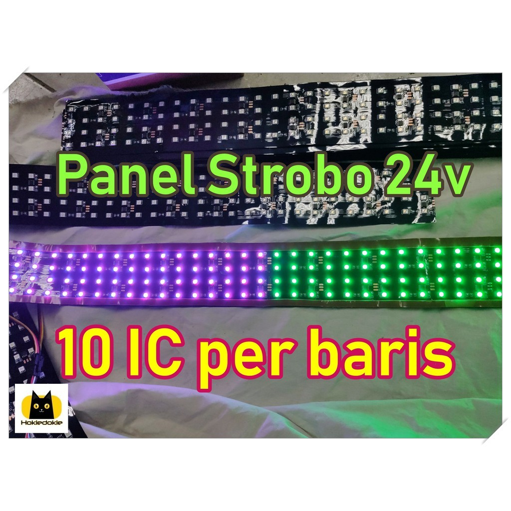 Jual Panel LED strobo RGB bus 12v 24v 4 baris 55cm -tanpa modul, butuh ...