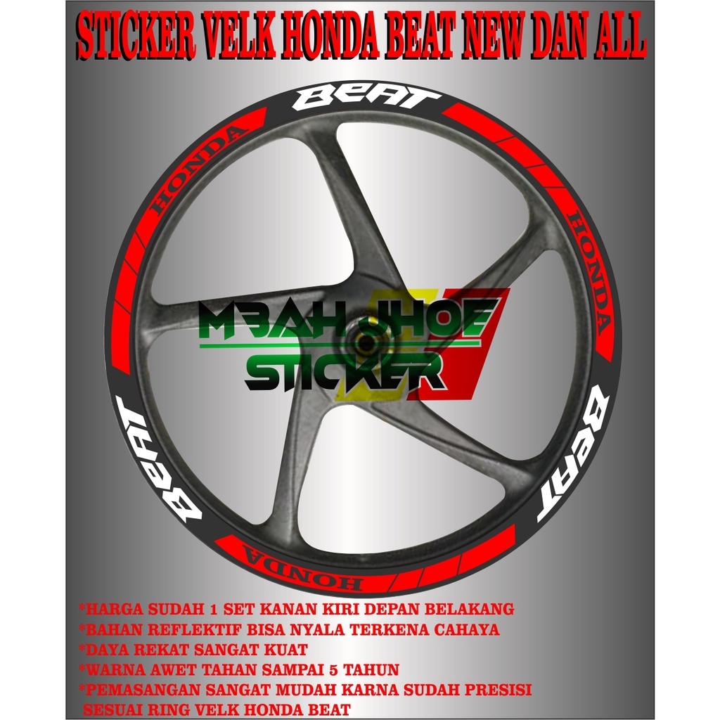 Jual STICKER VELK MOTOR BEAT TERBARU KEKINIAN | Shopee Indonesia