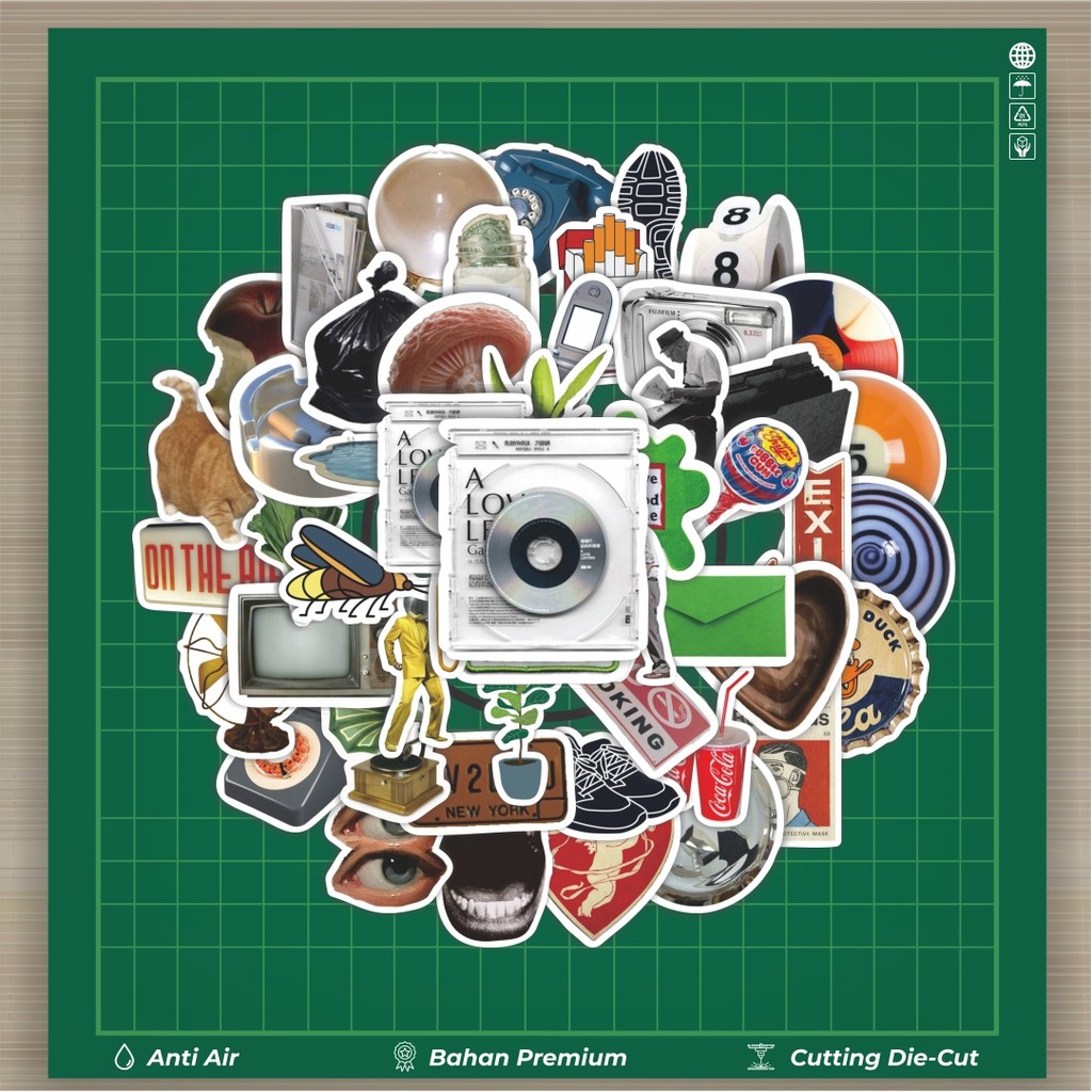 Jual HOT 50 PCS STIKER Stiker Ins Style Simple Korea Stiker Fashion ...