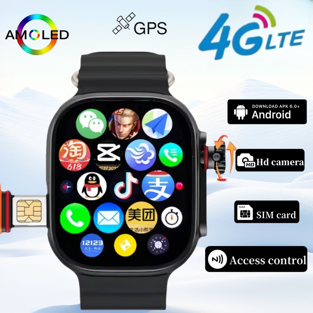 Jual 4G Smart Wat GPS WIFI APP Heart Rate Tracker CDS9 S9 S9 S10 256GB ...