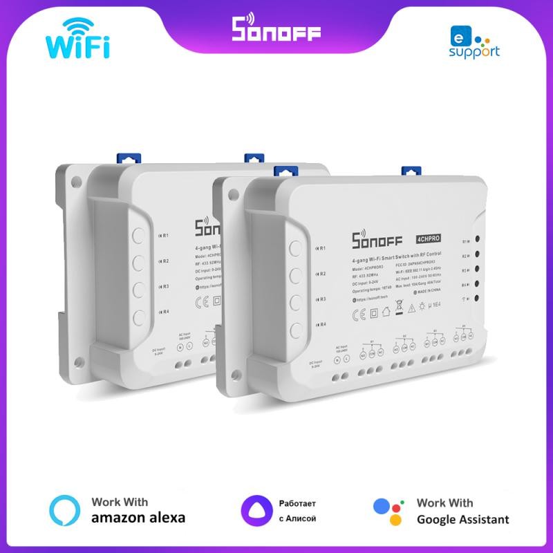 Jual Sonoff 4CH R3/ 4CH PRO R3 4 Gang Wi-Fi Smart Switch Module ...