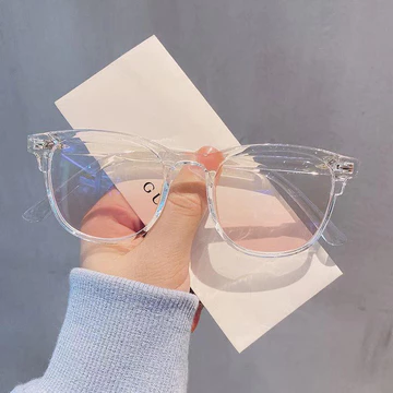 JEW Kacamata Anti Cahaya Biru Transparent Frame Optik Anti Radiasi Komputer WanitaOutdoor