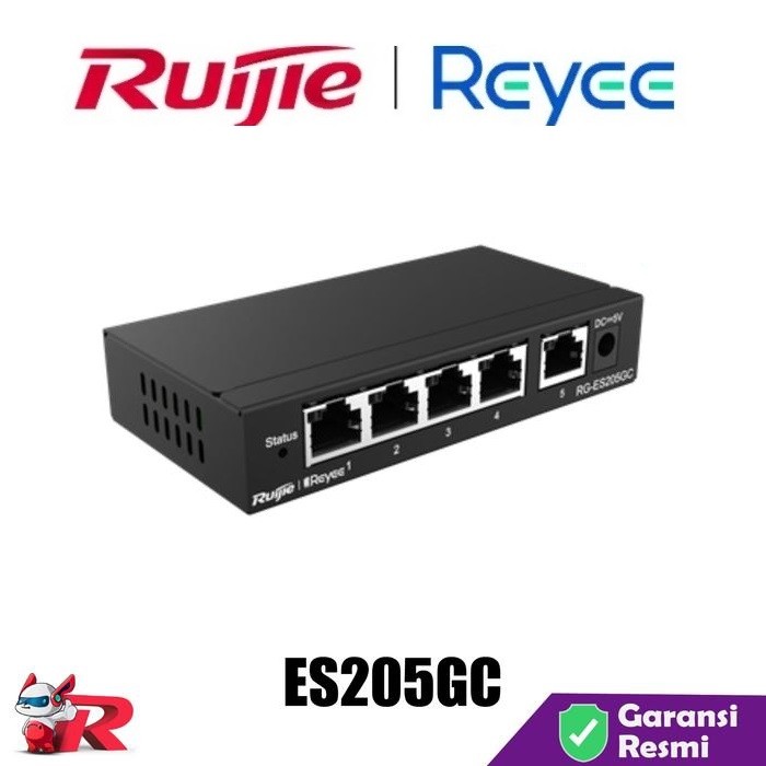 Jual Ruijie RG-ES205GC Switch Cloud Manage Switch Hub 5 Port Gigabit M ...