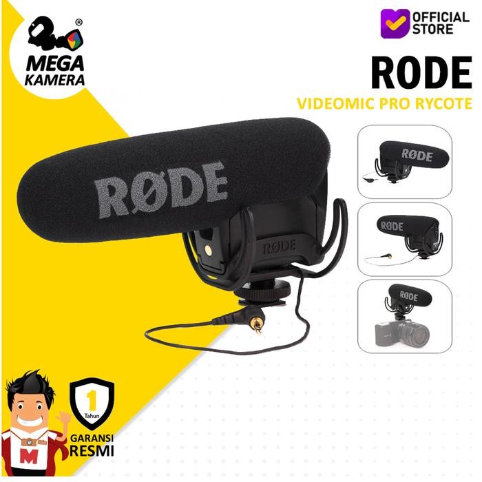 Jual Rode Microphone Videomic Pro Rycote, Mic DSLR / Mirrorless - Black ...
