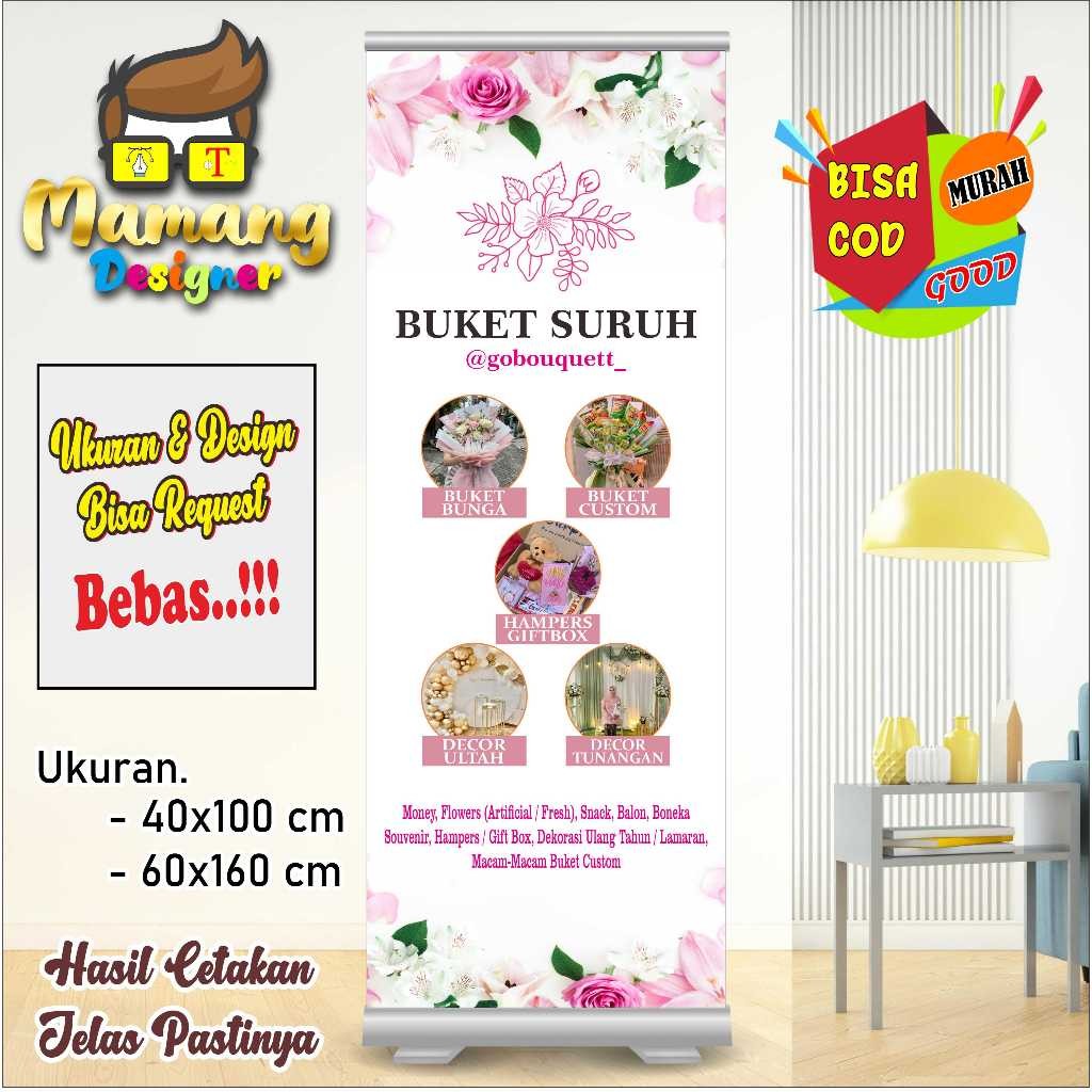 Jual backdrop Design Banner Spanduk MMT Buat Buket, Gitf, Hampers Bagus ...
