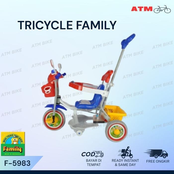 Jual Sepeda Roda 3/ Sepeda roda tiga/ Tricycle anak Family 5983 ...