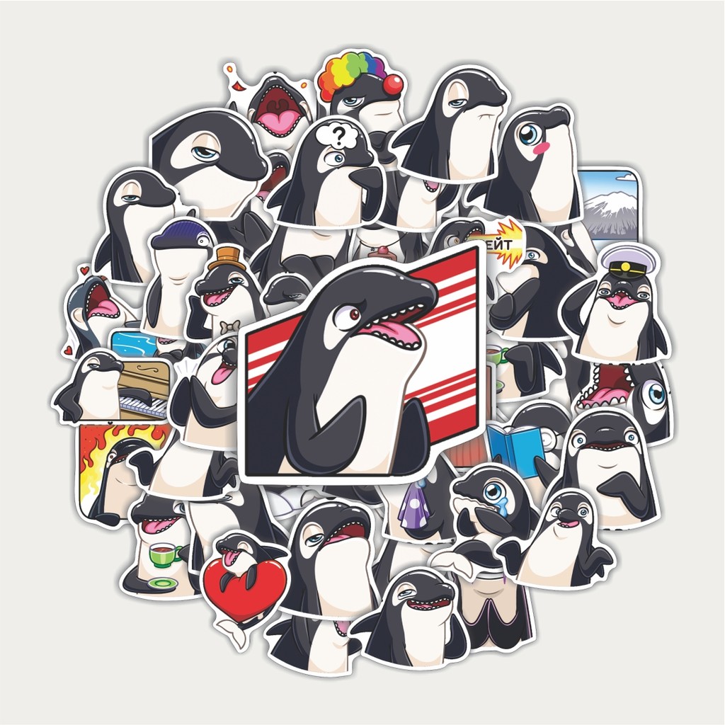 Jual Sticker Pack Stiker Hewan Penguin | Sticker TUMBLR | Stiker LAPTOP ...