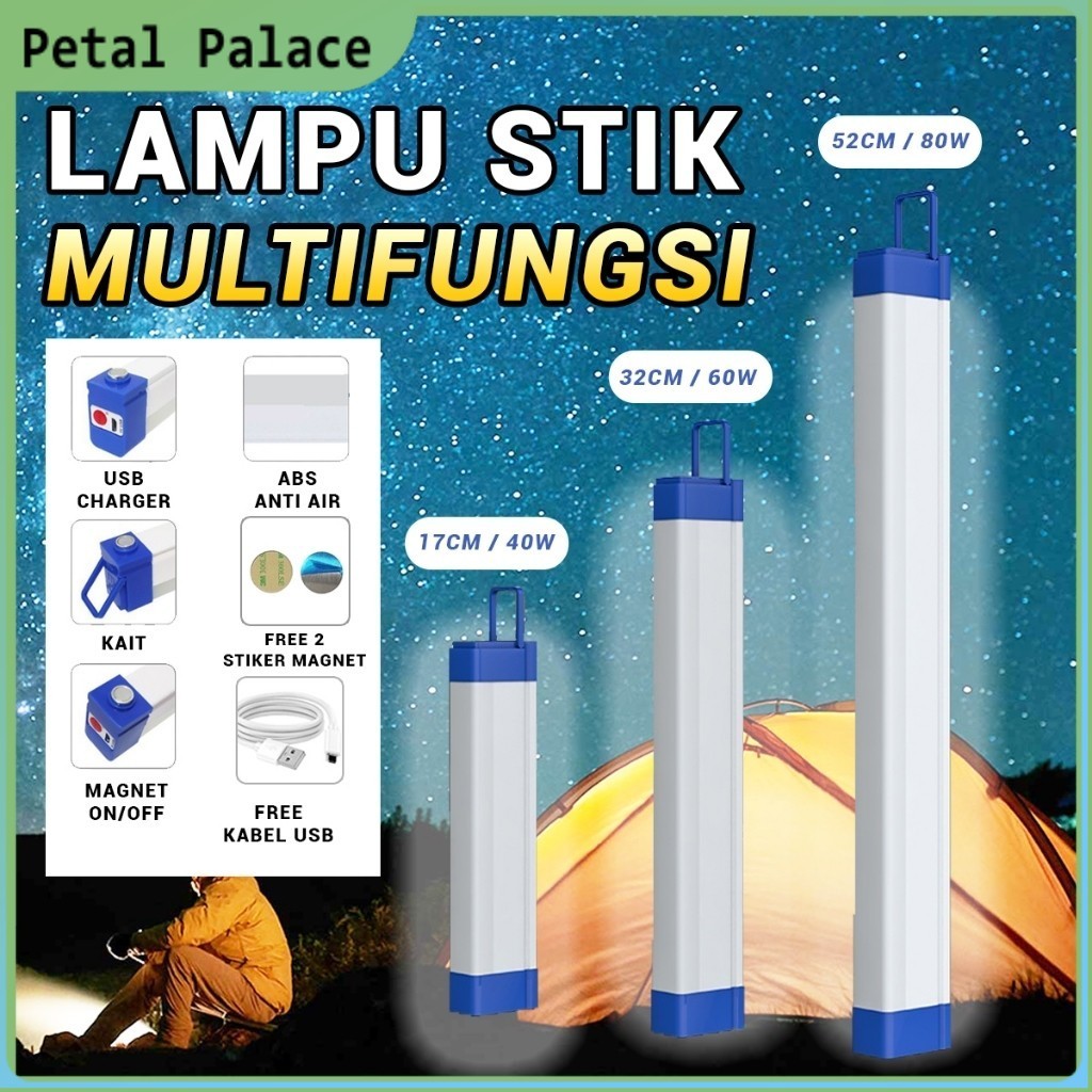 Jual LAMPU EMERGENCY T7 NEON LED STIK STICK PANJANG 3 MODE DARURAT ...