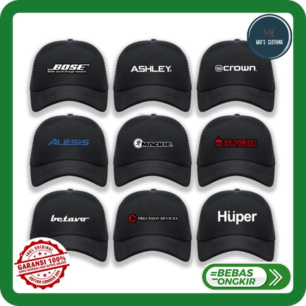 Jual [COD] Topi Sound System STX RCF TT+ RDW MIDAS NEXO PHASE DBX BOSE ...