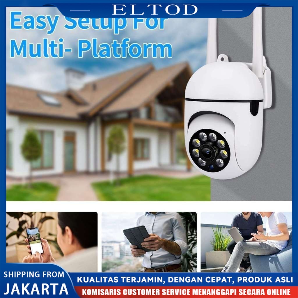 Jual [Dhukungan COD]CCTV Kamera 5MP 1080P v380pro IP66 waterproof ...