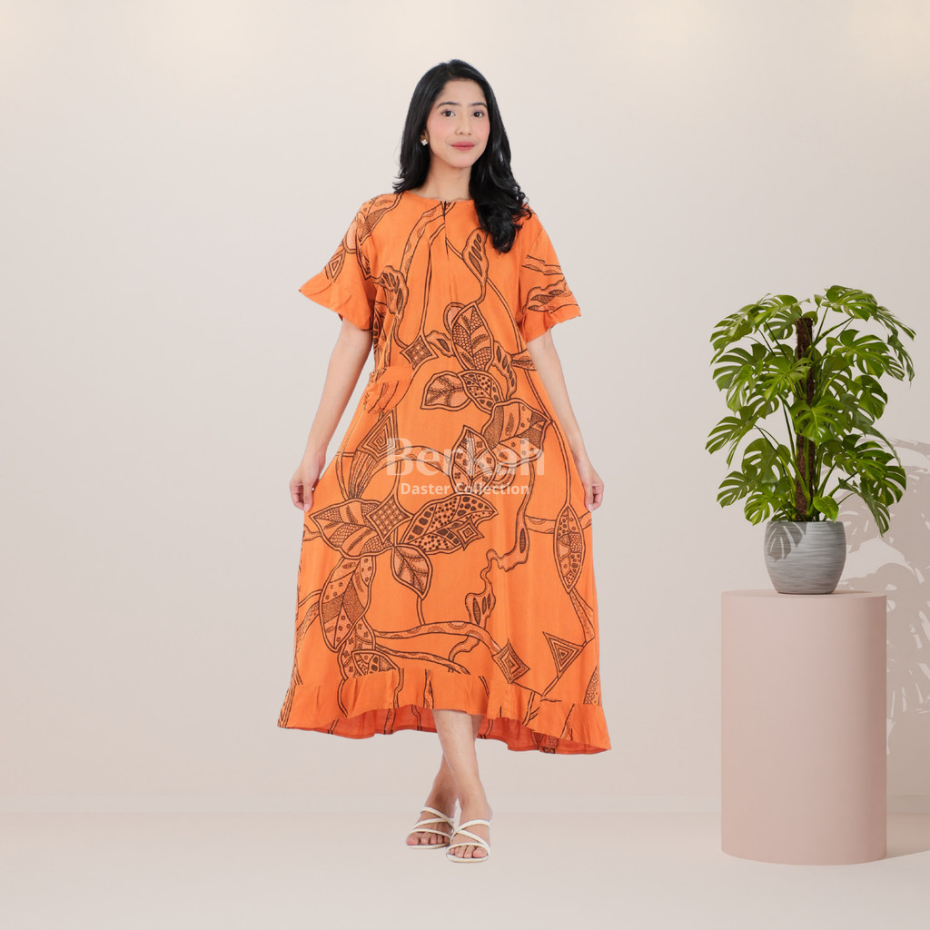Daster Batik Rayon Busui Resleting Surya Teja 3