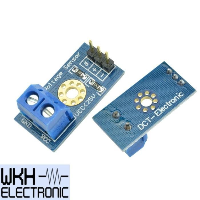 Jual Sensor Tegangan Voltage DC 0-25v Pendeteksi Volt Arduino Raspberry ...
