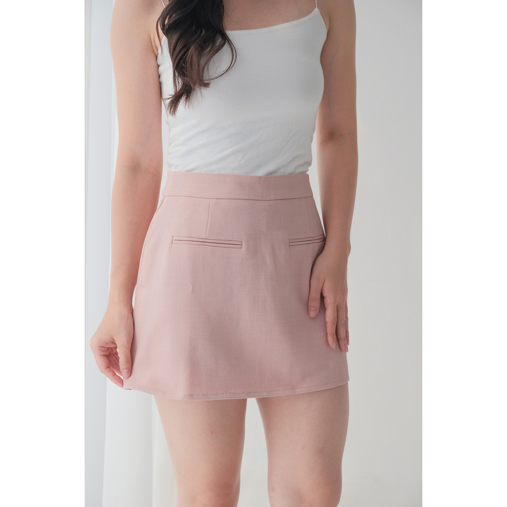 Jual HAZEL Dana Skort | Rok Pendek Formal Wanita Highwaist Semiwool ...