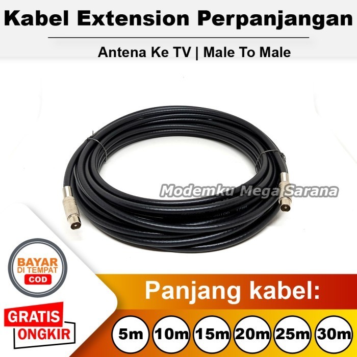 Jual Kabel Sambungan Perpanjangan Extension Antena Stop Kontak Wall ...