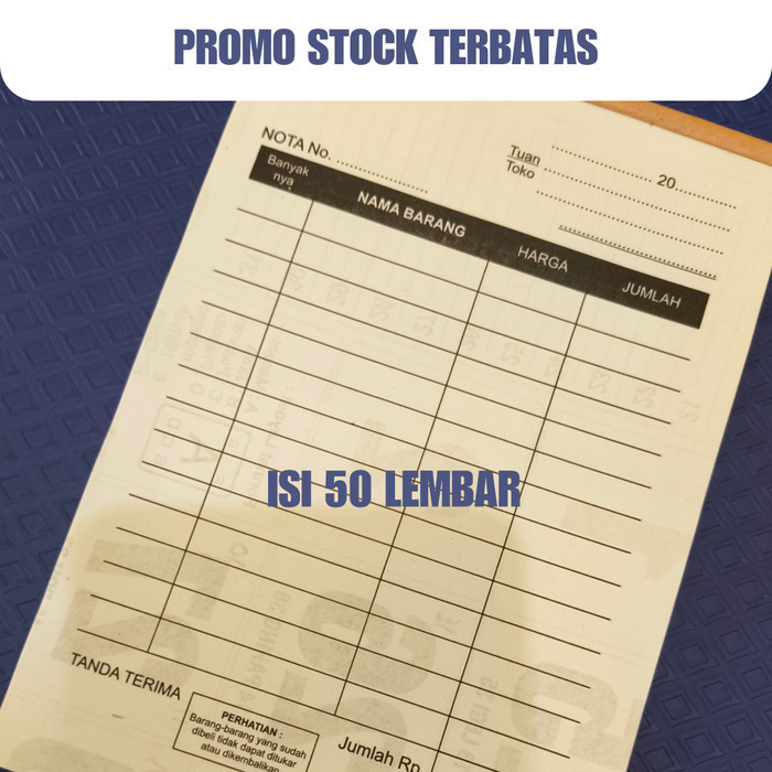 Jual PROMO NOTA KONTAN 1 PLY - NOTA HVS TERMURAH - NOTA UKURAN SEDANG ...