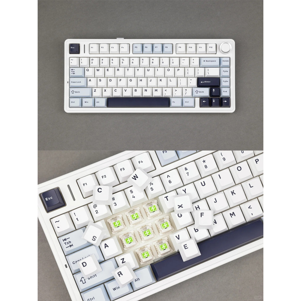 Jual F75 Mechanical Keyboard Wired/2.4G Wireless/Bluetooth RGB PBT 75% ...