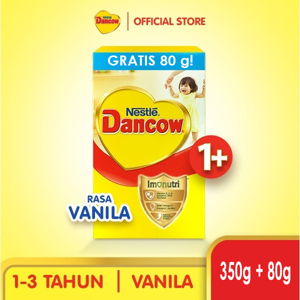 Product image Dancow 1+ Susu Pertumbuhan Rasa Vanila 1-3 Tahun 350g