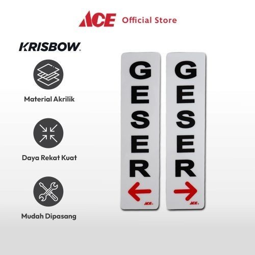 Jual Krisbow Stiker Akrilik Sign Open The Door Sign Board Sticker ...