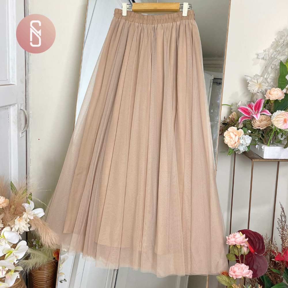 Jual Myshawl Emely Rok Tutu Jumbo Tulle Big size Ukuran L XXL Bahan ...