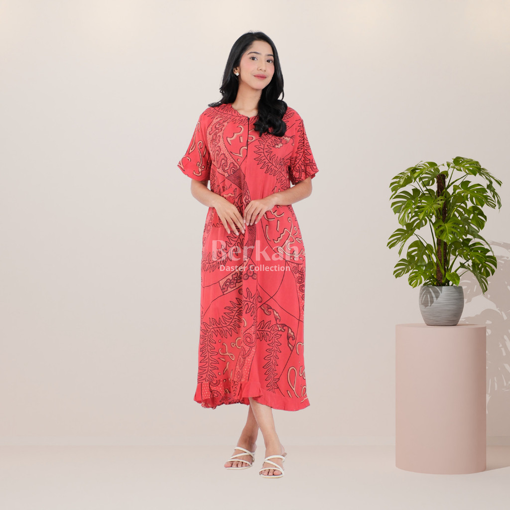 Daster Batik Rayon Busui Resleting Surya Teja 4